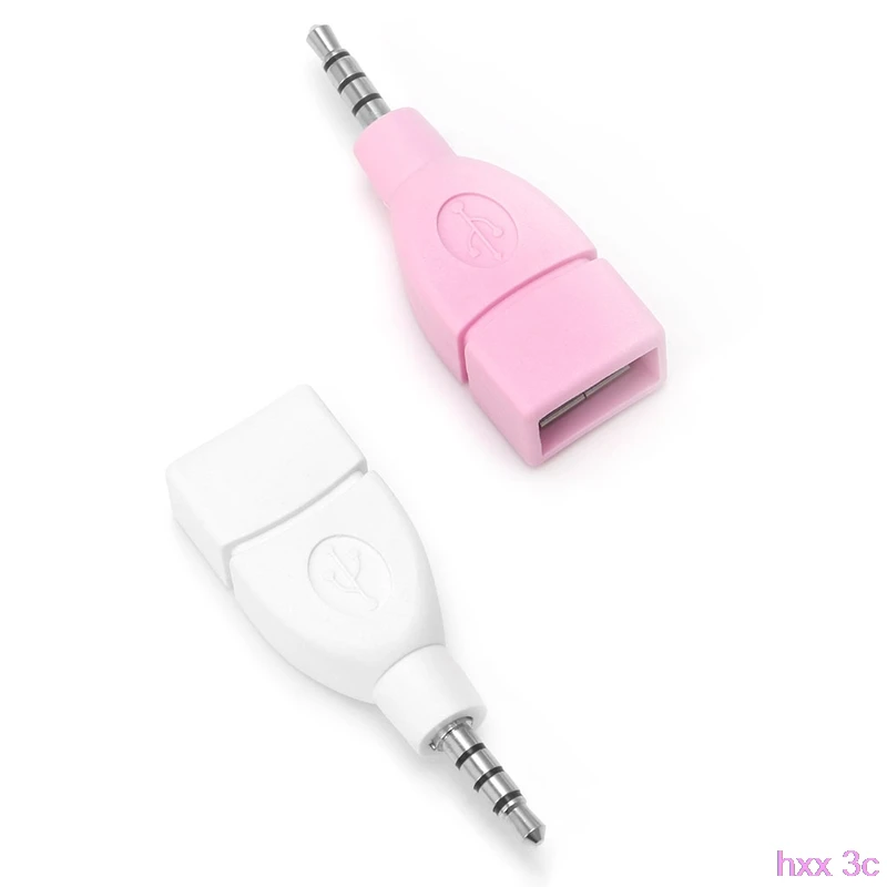New Universal 3.5mm Male Aux Audio Plug Jack To USB 2.0 Female Converter Adapter
New Universal 3.5mm Male Aux Audio Plug Jack To USB 2.0 Female Converter Adapter