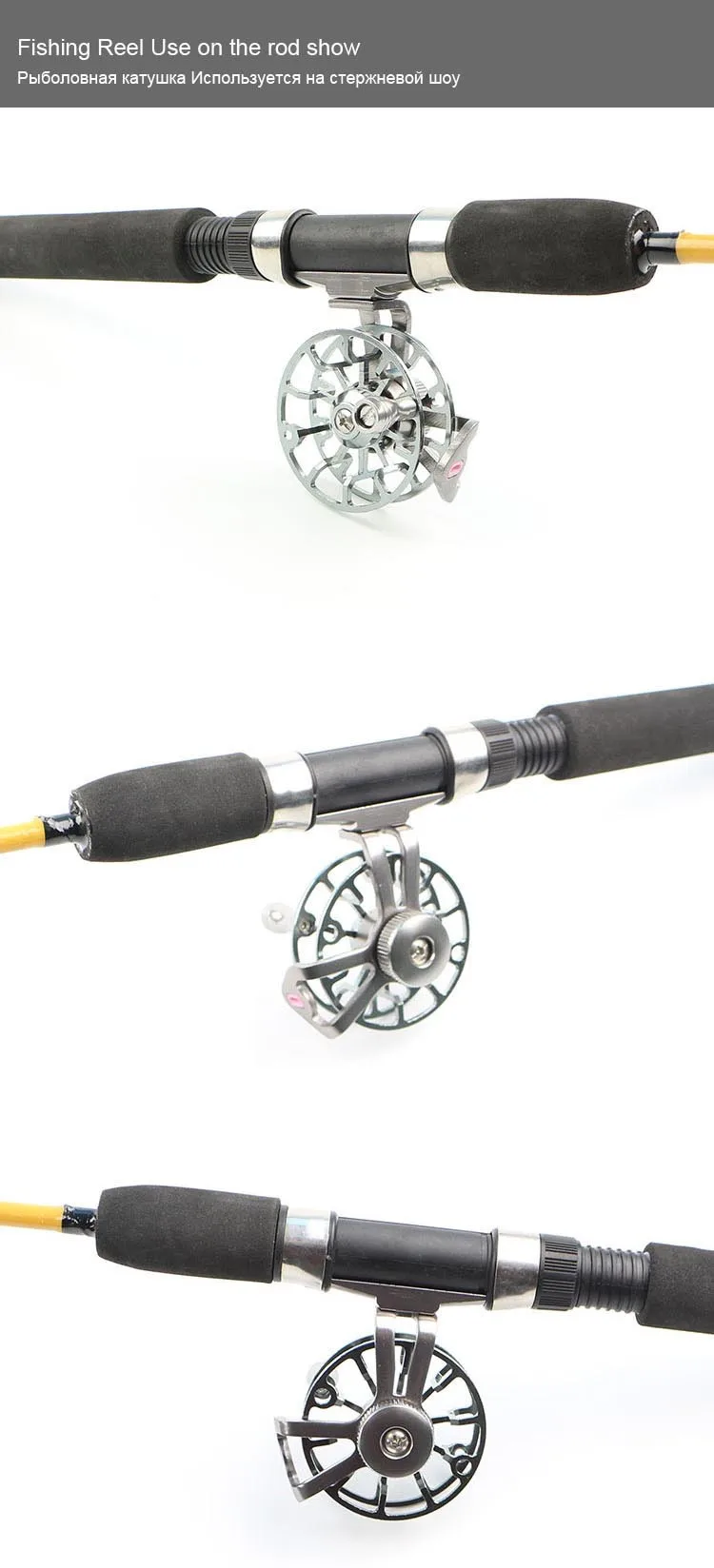 New GoldenSilverRed Mini Winter Ice Fly Fishing Reel Aluminum CNC Fly Reels Raft Fishing Reel Full Metal Fly-Fishing Reels (10)