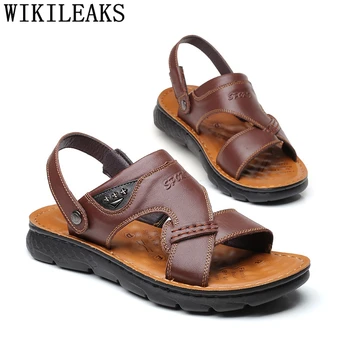 Summer Slippers Men Beach Sandals Outdoor Slippers Men Leather Sandals Genuine Leather Slip On Sandals Zapatos De Hombre Ayakkab
Summer Slippers Men Beach Sandals Outdoor Slippers Men Leather Sandals Genuine Leather Slip On Sandals Zapatos De Hombre Ayakkab