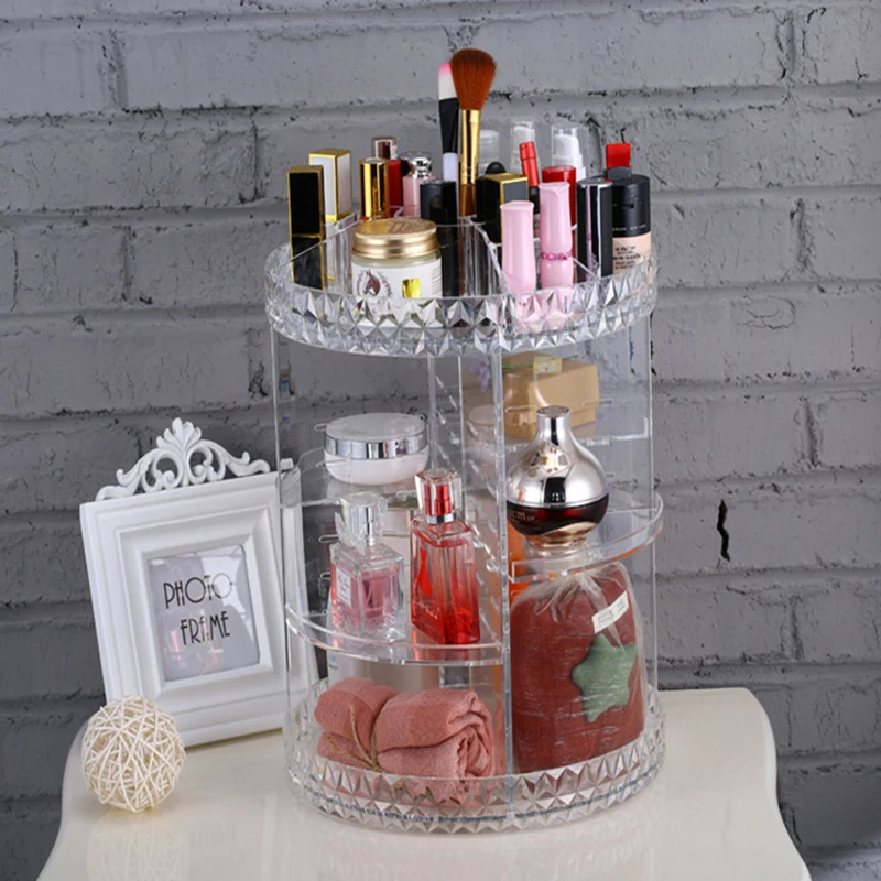 Rotating Cosmetic Storage Box Round Transparent Shelf Brushes Box Polish Jewelry Pen Container Manicure Nail Desktop Tool
Rotating Cosmetic Storage Box Round Transparent Shelf Brushes Box Polish Jewelry Pen Container Manicure Nail Desktop Tool