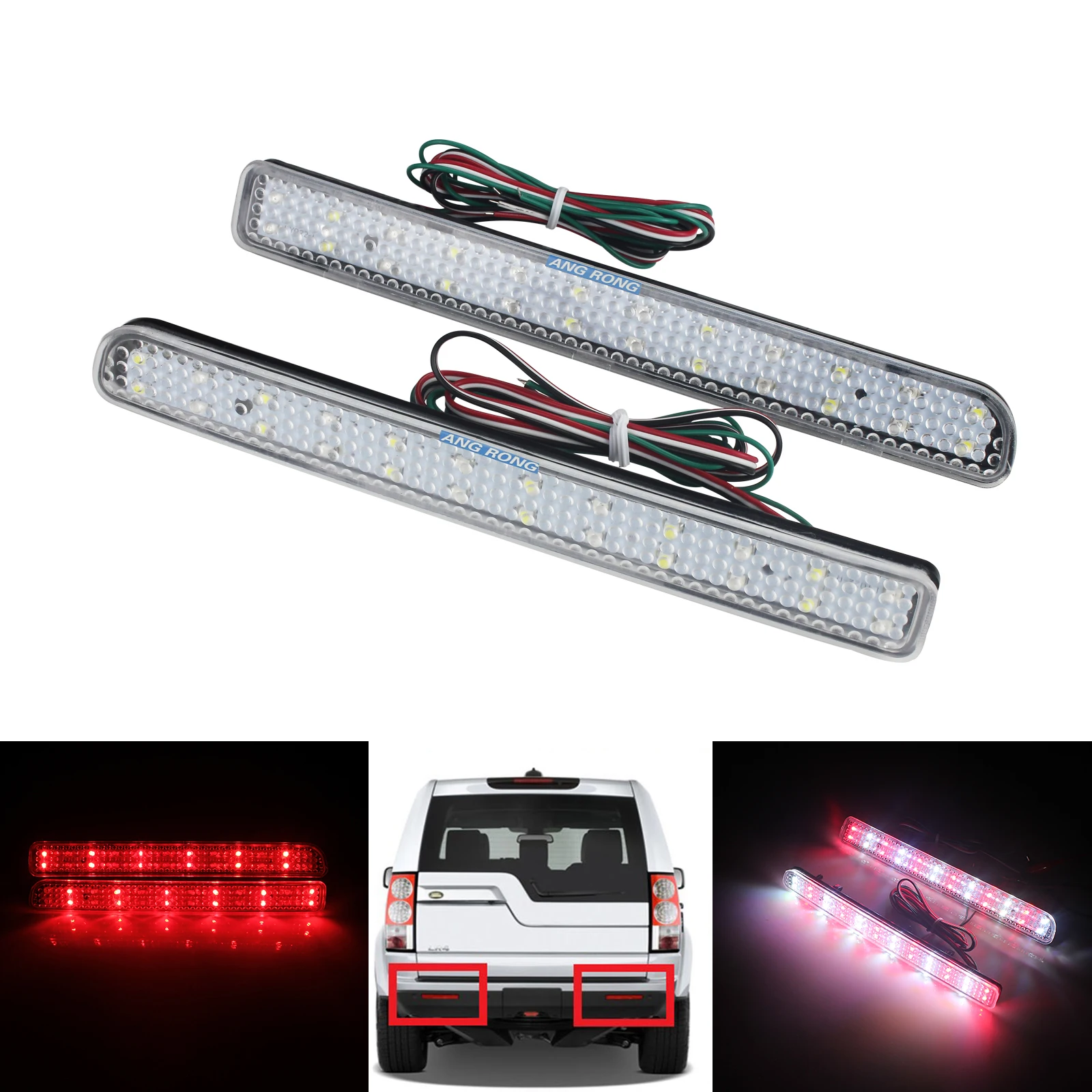 ANGRONG 2x LED Rear Bumper Reflector Brake Stop Signal Light For Rover Discovery 3 LR3 4 LR4
ANGRONG 2x LED Rear Bumper Reflector Brake Stop Signal Light For Rover Discovery 3 LR3 4 LR4
