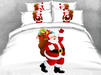 JF-181 HD Digital Print White fabric red father christmas bedding set 4pcs queen king size sheets
JF-181 HD Digital Print White fabric red father christmas bedding set 4pcs queen king size sheets