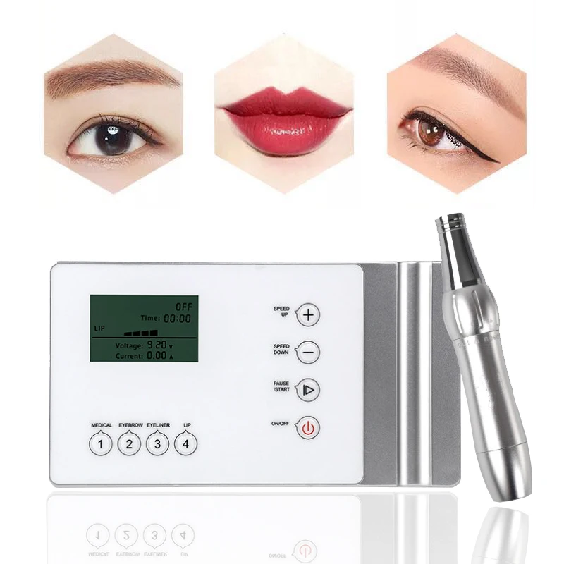 Tattoo Machine Kit set digital Permanent Makeup Tattoo device kit Professional Siwss Motor Tattoo Power Supply for Eyebrow Lip
Tattoo Machine Kit set digital Permanent Makeup Tattoo device kit Professional Siwss Motor Tattoo Power Supply for Eyebrow Lip