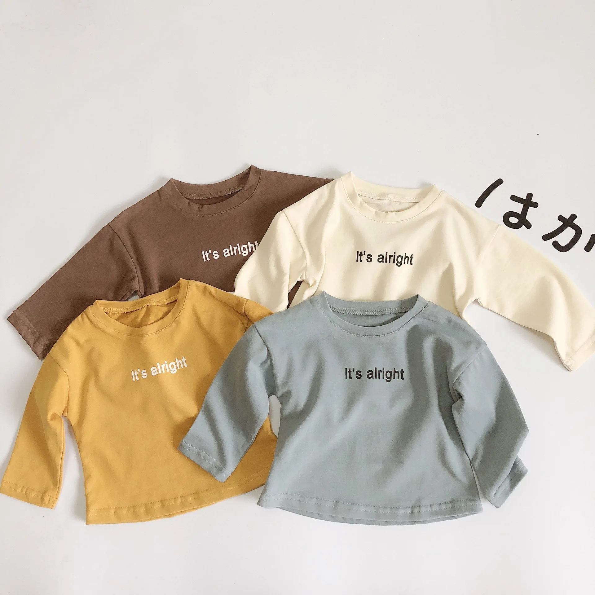 Spring Korean style baby boys girls letters printed long sleeve T shirts 1-6 years boys kids pure cotton casual Tees
Spring Korean style baby boys girls letters printed long sleeve T shirts 1-6 years boys kids pure cotton casual Tees