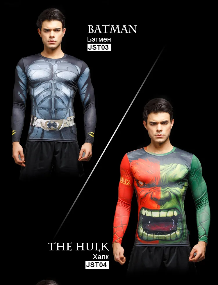 Compression Shirt Workout Training Fitness Men Cosplay Rashgard Plus Size Bodybuilding T shirt 3D Printed Sports Tops For Male Compression Shirt Workout Training Fitness Men Cosplay Rashgard Plus Size Bodybuilding T shirt 3D Printed Sports Tops For Male