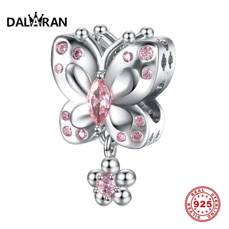 DALARAN Pink Butterfly Charms Fit DIY Bracelet Necklace Pendant 925 Sterling Silver Beads Dazzling CZ For Jewelry Making Women
DALARAN Pink Butterfly Charms Fit DIY Bracelet Necklace Pendant 925 Sterling Silver Beads Dazzling CZ For Jewelry Making Women