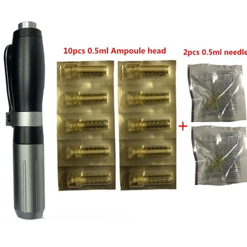 Grey 0.5ml Hyaluronic Injection Pen Massage Atomizer Pen Kit High Pressure Acid Micro Guns Anti Wrinkle Water Syringe Needle
Grey 0.5ml Hyaluronic Injection Pen Massage Atomizer Pen Kit High Pressure Acid Micro Guns Anti Wrinkle Water Syringe Needle