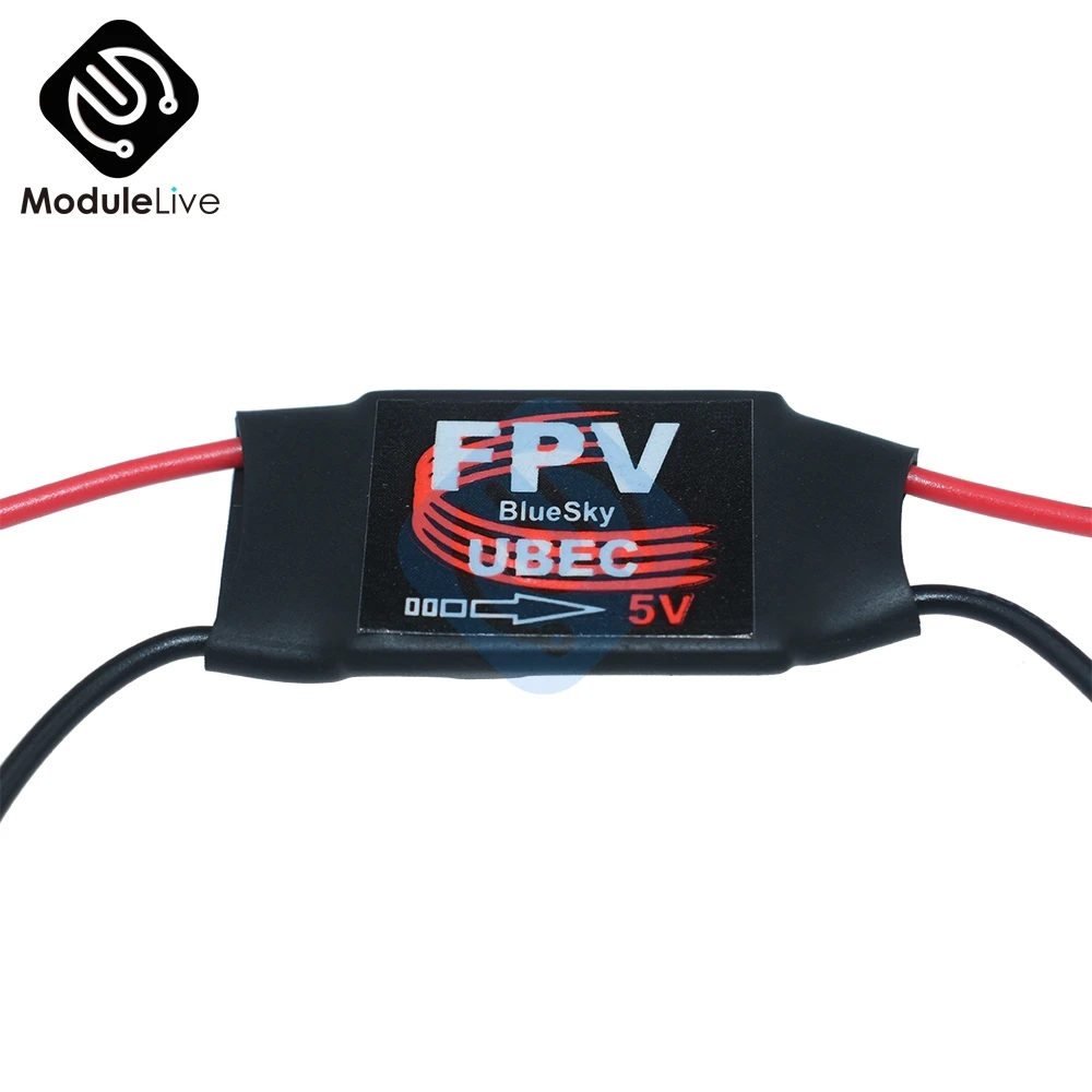 3A 5V UBEC For FPV Image Transmission Cameras DC Converter Module Mini UBEC For RC Plane Quadcopter GoPro Brushless Gimbals
3A 5V UBEC For FPV Image Transmission Cameras DC Converter Module Mini UBEC For RC Plane Quadcopter GoPro Brushless Gimbals