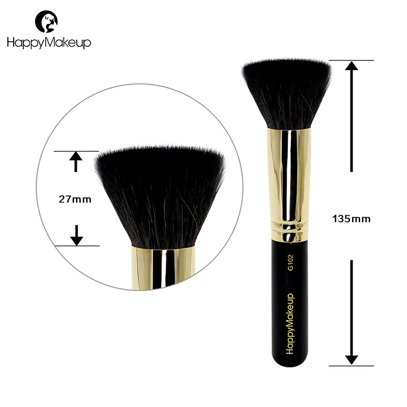 Happy Makeup Professional Flat Makeup Buffed Foundation Brush Soft Natural Goat Hair Blending Mineral Powder Cosmetic Brush G102
Happy Makeup Professional Flat Makeup Buffed Foundation Brush Soft Natural Goat Hair Blending Mineral Powder Cosmetic Brush G102