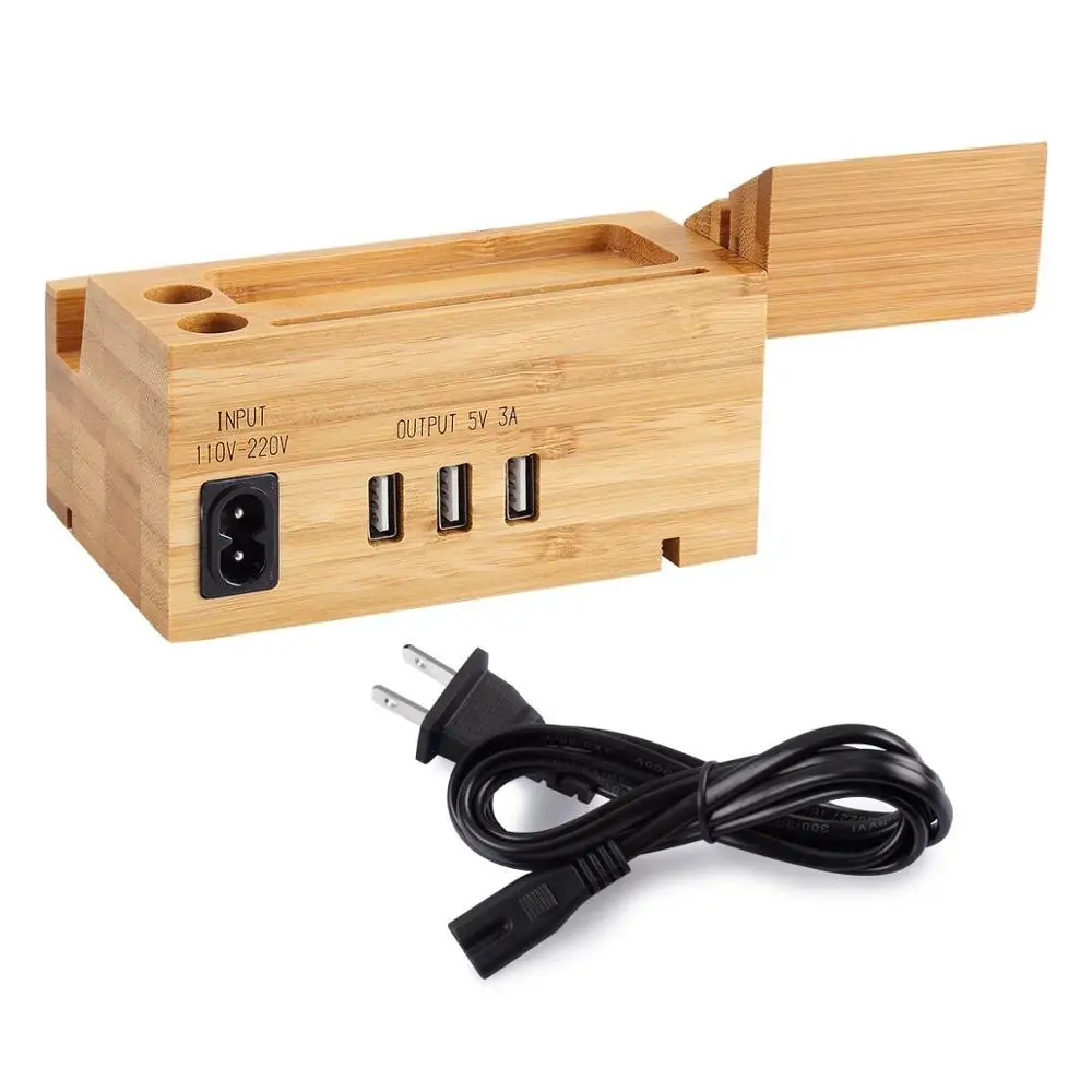 Bamboo Charging Station Multi Device Charging Station with Three USB Port, Wood Organizer Dock for iPhone X / 8 / 7 / 6 / 5s 85
Bamboo Charging Station Multi Device Charging Station with Three USB Port, Wood Organizer Dock for iPhone X / 8 / 7 / 6 / 5s 85