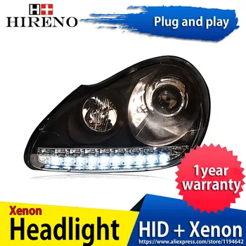 Hireno Headlamp for Porshce Cayenne 2004-2006 car Headlight Assembly LED DRL Angel Lens Double Beam HID Xenon 2pcs
Hireno Headlamp for Porshce Cayenne 2004-2006 car Headlight Assembly LED DRL Angel Lens Double Beam HID Xenon 2pcs