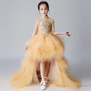 2018Autumn Winter Children Girls Embroidery Flowers Evening Party Model Show Tail Dress Baby Kids Host Piano Pageant Prom Dress
2018Autumn Winter Children Girls Embroidery Flowers Evening Party Model Show Tail Dress Baby Kids Host Piano Pageant Prom Dress