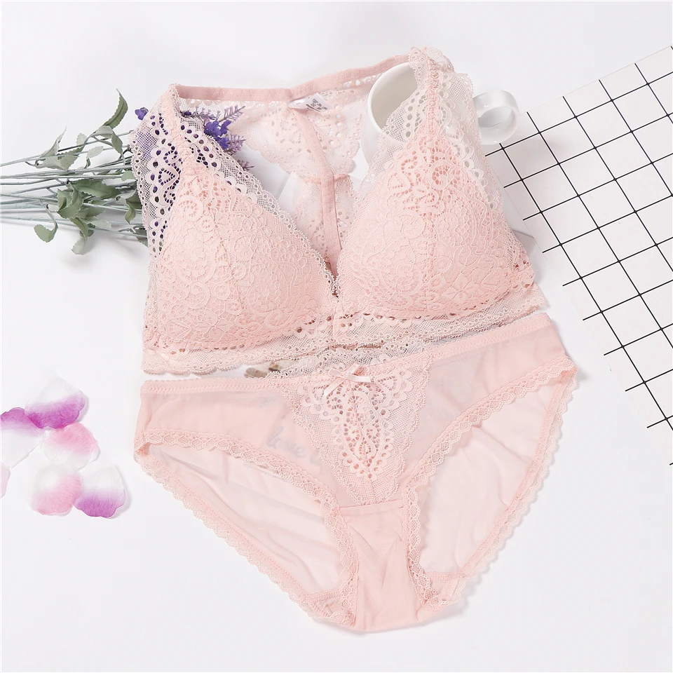 lingerie underwear set wireless front button lace bra and panty set ABC cup intimates set hot lace set
lingerie underwear set wireless front button lace bra and panty set ABC cup intimates set hot lace set