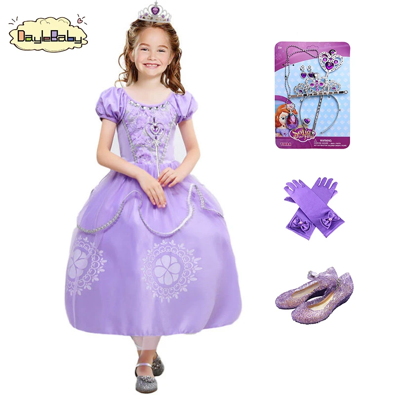 DAYLEBABY Princess the Sofia First Costume Dress Purple Glitter Girls Classic Rapunzel Aurora Prom Purple CosCosplay Fancy Party
DAYLEBABY Princess the Sofia First Costume Dress Purple Glitter Girls Classic Rapunzel Aurora Prom Purple CosCosplay Fancy Party