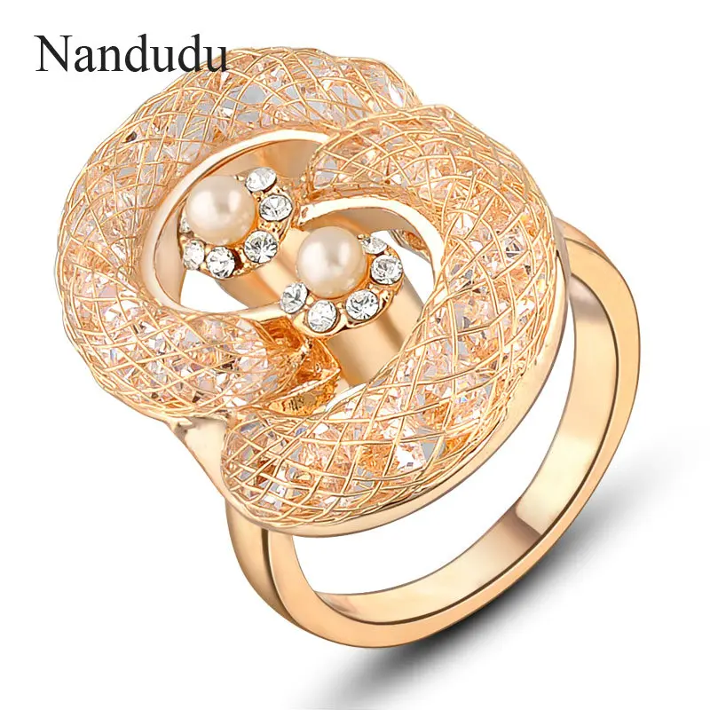 Nandudu Clearance Sale Pearl With Crystal Wire Mesh Rings Fashion Jewelry Elegant Ring Jewelry Gift R729
Nandudu Clearance Sale Pearl With Crystal Wire Mesh Rings Fashion Jewelry Elegant Ring Jewelry Gift R729