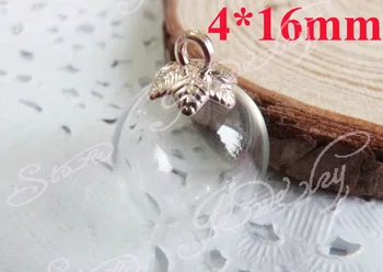 50set/lot---4*16mm---5*20mm clear round glass globe bottle & kc gold plated with pin top connector for DIY necklace accessories
50set/lot---4*16mm---5*20mm clear round glass globe bottle & kc gold plated with pin top connector for DIY necklace accessories
