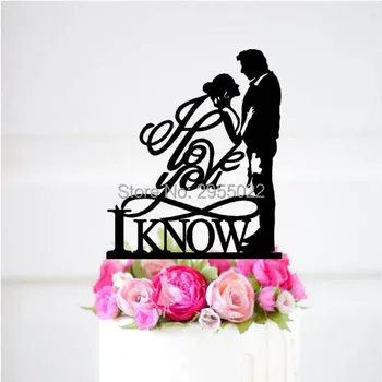 Wedding Mr and Mrs Cake I love you I know Cake Topper, Han and Leia Cake Topper
Wedding Mr and Mrs Cake I love you I know Cake Topper, Han and Leia Cake Topper
