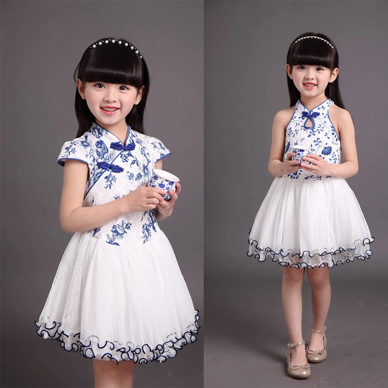 Tangzhuang/традиционное китайское платье одежда принцессы для девочек детская с