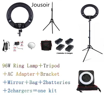FD-480II Yidoblo Black LED Ring lamp Light Make up Lighting sefie ring lamp set + standing (2M)+ bag + batteries KIT CD50
FD-480II Yidoblo Black LED Ring lamp Light Make up Lighting sefie ring lamp set + standing (2M)+ bag + batteries KIT CD50