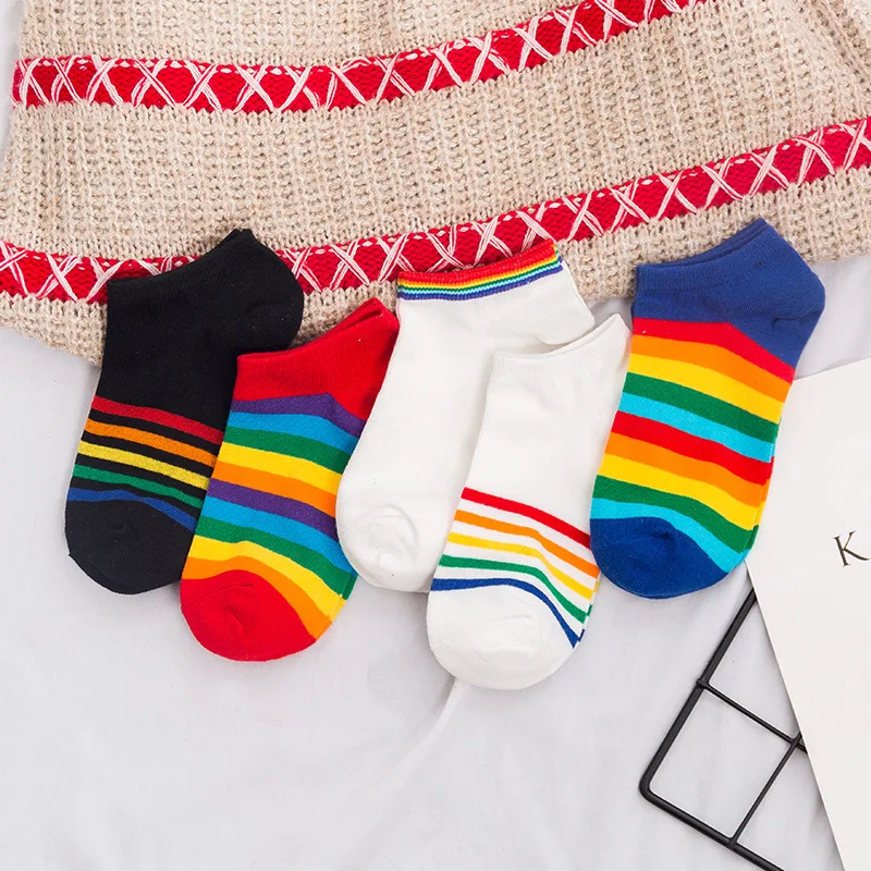 Personality Socks Women Rainbow Print Short Ankle Socks Standard Breathable Streetwear Socks Women Short
Personality Socks Women Rainbow Print Short Ankle Socks Standard Breathable Streetwear Socks Women Short