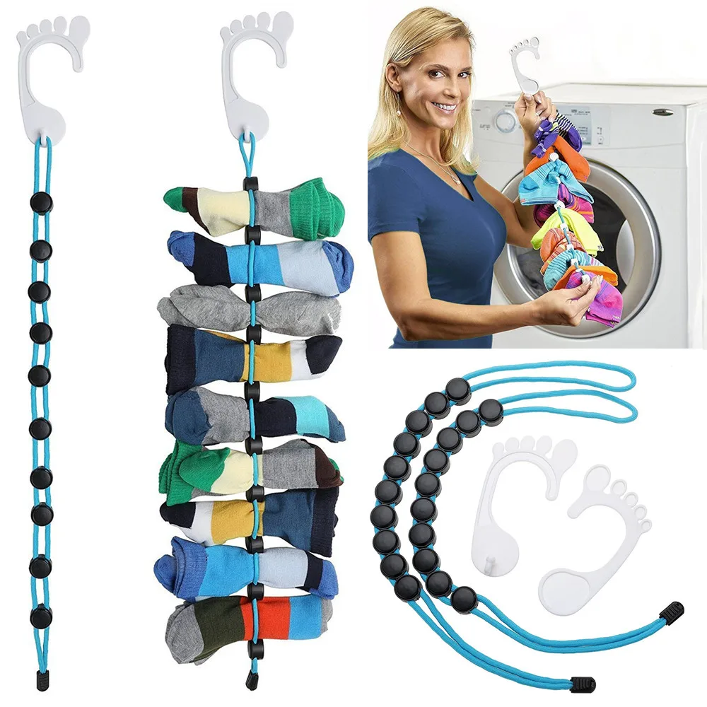 Socks Storage Organizer Sock Adjustable Non-slip Hanging Rope Hook Clips Sock Cleaning Aid Tool Socks Drying Hanger Clothesline
Socks Storage Organizer Sock Adjustable Non-slip Hanging Rope Hook Clips Sock Cleaning Aid Tool Socks Drying Hanger Clothesline
