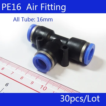 HIGH QUALITY 30Pcs PE16 Pneumatic 16mm to 16mm One Touch End T Joint Push In Quick Fittings
HIGH QUALITY 30Pcs PE16 Pneumatic 16mm to 16mm One Touch End T Joint Push In Quick Fittings