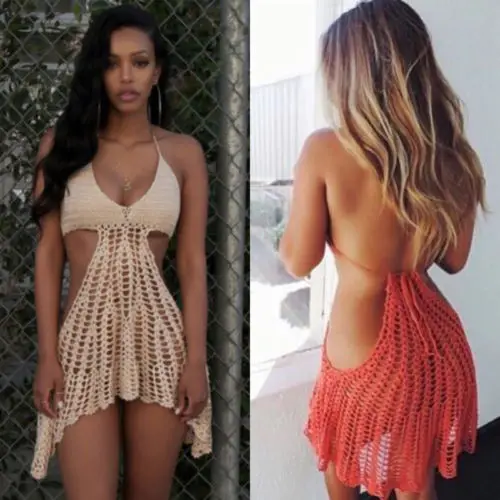 Women Hollow Crochet Knitting Bikini Cover Up Beach Dress Swimsuit Swimwear Bathing Beachwear
Women Hollow Crochet Knitting Bikini Cover Up Beach Dress Swimsuit Swimwear Bathing Beachwear