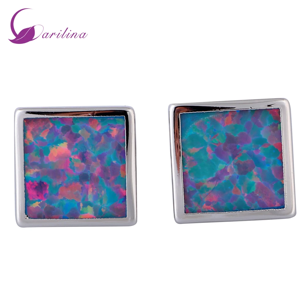 Fashion Bijoux Square Purple opal Silver Jewelry women's earrings Cute tortoise fashion jewelry E396
Fashion Bijoux Square Purple opal Silver Jewelry women's earrings Cute tortoise fashion jewelry E396