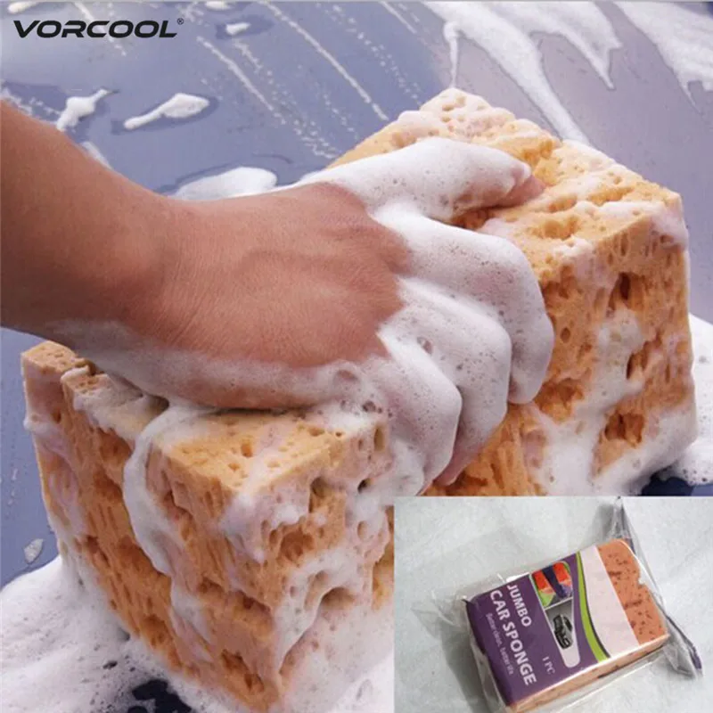 VORCOOL Car Auto Vehicle Washing Cleaning Sponge (Yellow)