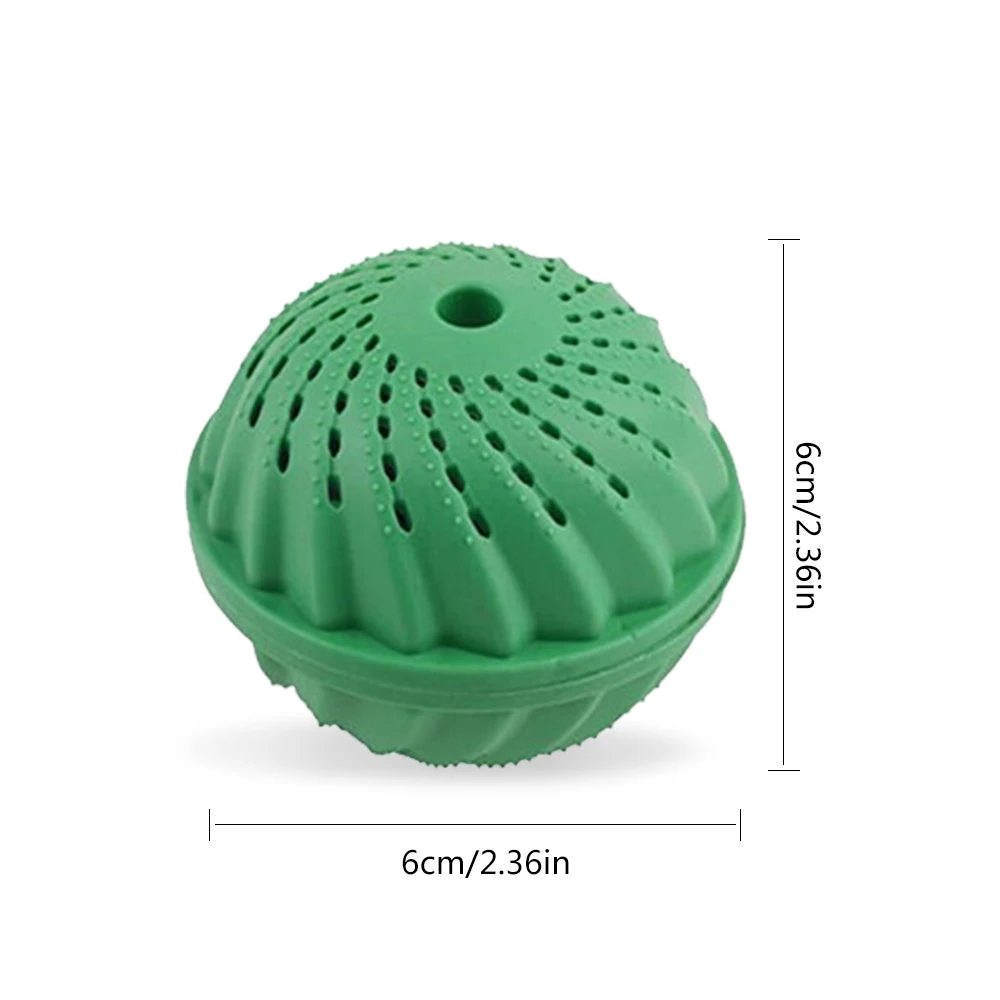 Reusable TPR Washing Balls Green Laundry Ball Anion Molecules Cleaning Magic Washing Machine Dryer Ball (2)