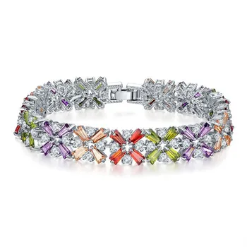New Fashion Jewelry Mona Lisa Colored Zircon Bracelet Colorful Rose Gold Couple Crystal from Swarovskis Fit DW Women bracelet
New Fashion Jewelry Mona Lisa Colored Zircon Bracelet Colorful Rose Gold Couple Crystal from Swarovskis Fit DW Women bracelet