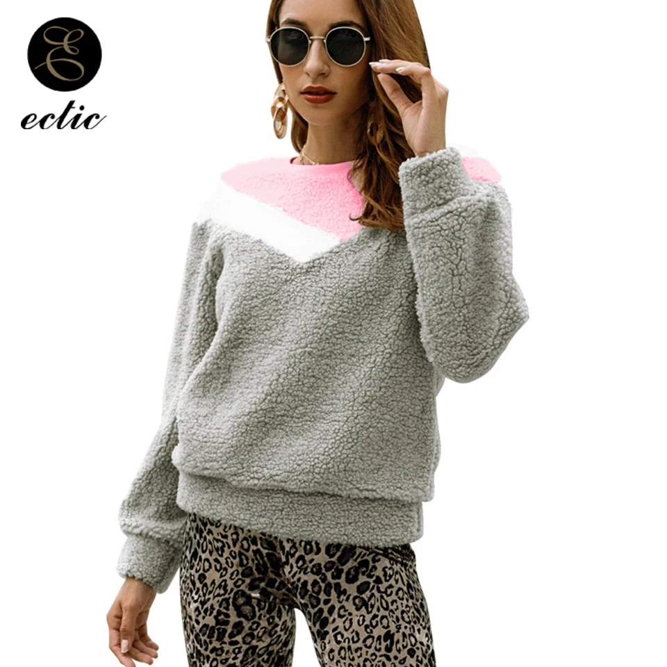 Winter Pullover Sweatshirts Womens Stripes Poleron Mujer 2019 Plush Stylish Hoodies Patchwork Color Block Hoodie Fleece Pink
Winter Pullover Sweatshirts Womens Stripes Poleron Mujer 2019 Plush Stylish Hoodies Patchwork Color Block Hoodie Fleece Pink