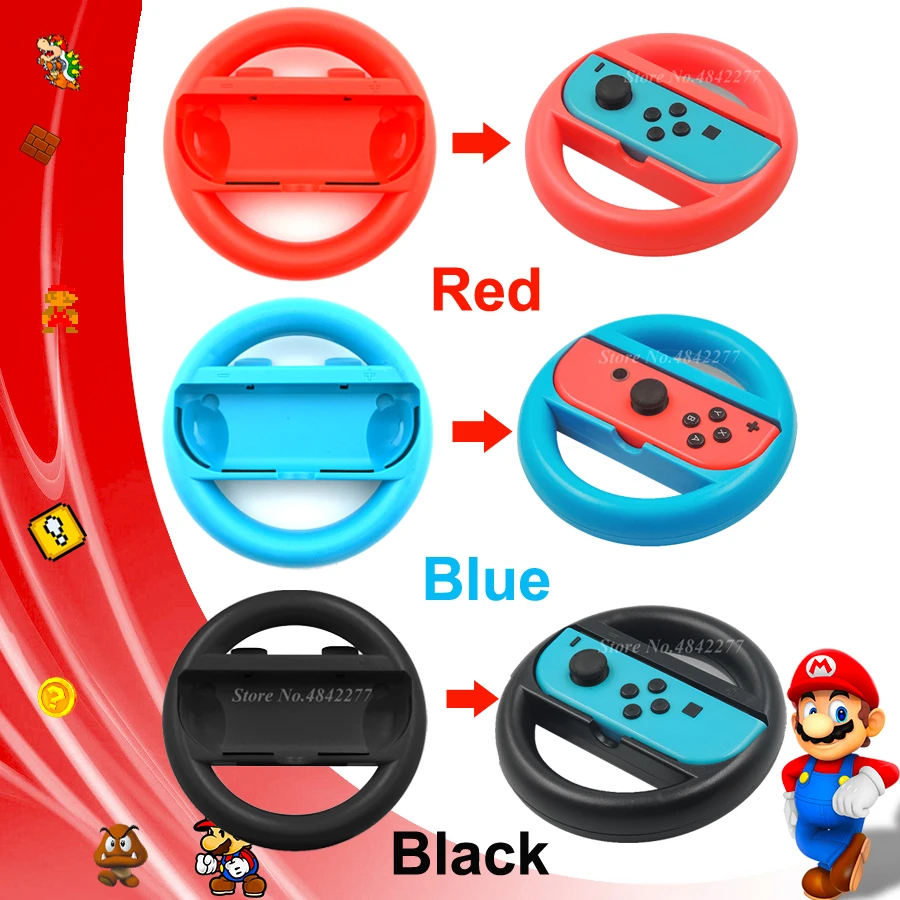 2 Pcs Racing Game Steering Wheel Stand Nintend Switch Accessories Nintendoswitch Remote Helm Game Wheels for Nintendo Switch
2 Pcs Racing Game Steering Wheel Stand Nintend Switch Accessories Nintendoswitch Remote Helm Game Wheels for Nintendo Switch