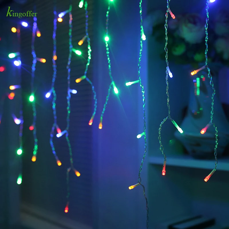 220V/110V Christmas Outdoor Decoration 3.5m Droop 0.3-0.5m Curtain Icicle String Led Lights New Year Xmas Wedding Holiday Lamps
220V/110V Christmas Outdoor Decoration 3.5m Droop 0.3-0.5m Curtain Icicle String Led Lights New Year Xmas Wedding Holiday Lamps