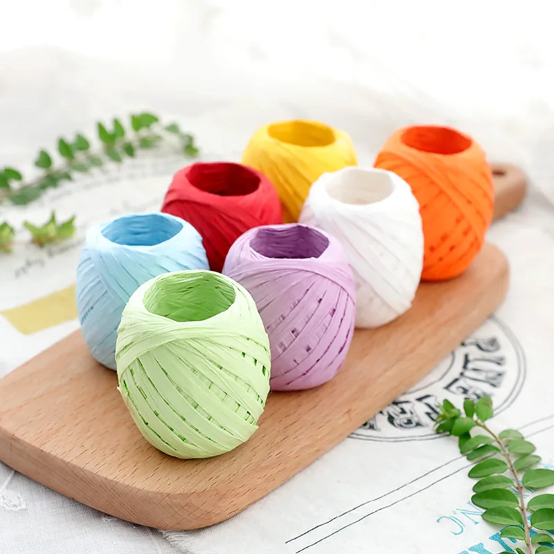 20m/roll Palm Raffia Ribbon Candy Cookie Packaging Supplies Paper Ropes Gift Box Packing Wedding Birthday Decoration Party Favor
20m/roll Palm Raffia Ribbon Candy Cookie Packaging Supplies Paper Ropes Gift Box Packing Wedding Birthday Decoration Party Favor