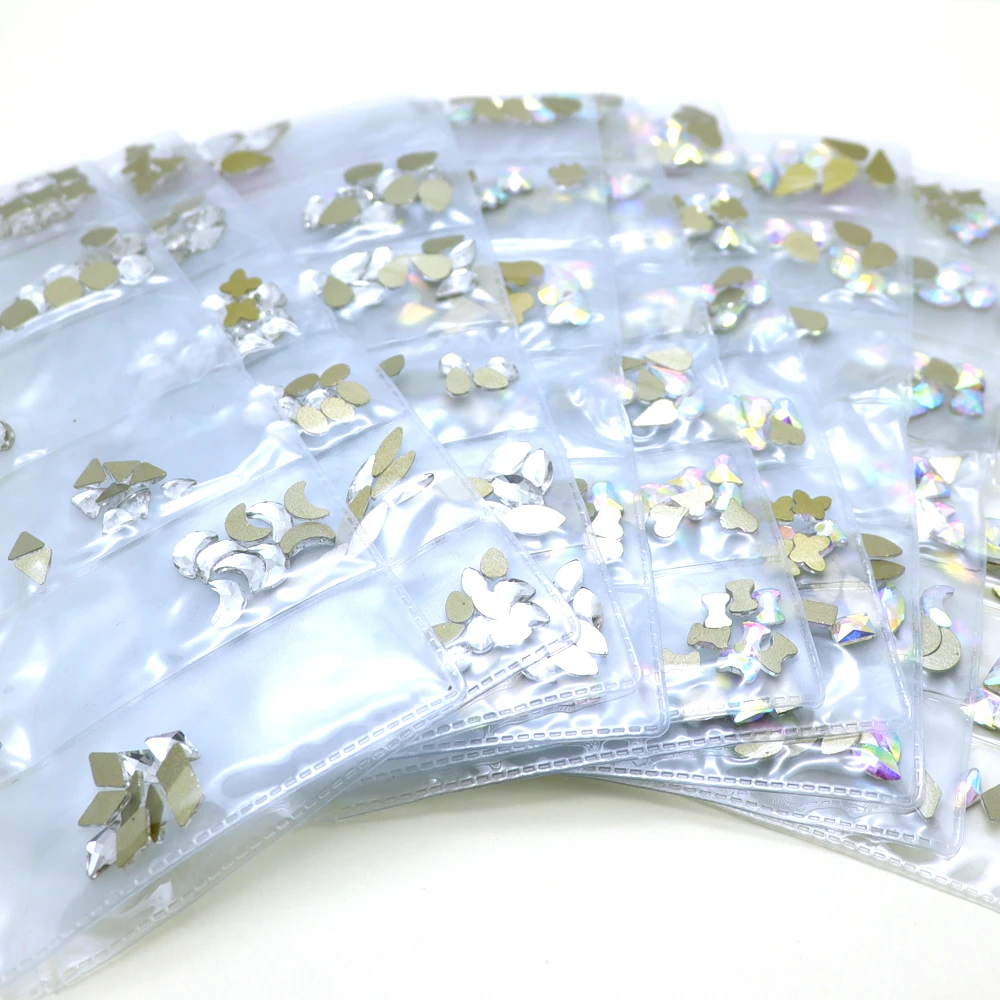 14 Style 6 shape mix Strass Glass Flatback Diamond Nails Glitter Ongles Decoration 60pcs (10pcs/shape) Non-hotfix Rhinestone
14 Style 6 shape mix Strass Glass Flatback Diamond Nails Glitter Ongles Decoration 60pcs (10pcs/shape) Non-hotfix Rhinestone