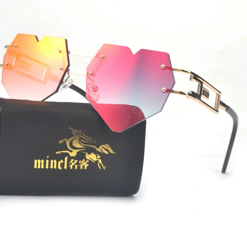 MINCL/ Ladies Heart Shaped Sunglasses Women Brand Designer Fashion love Clear Ocean Lenses Sun Glasses UV400 LXL
MINCL/ Ladies Heart Shaped Sunglasses Women Brand Designer Fashion love Clear Ocean Lenses Sun Glasses UV400 LXL