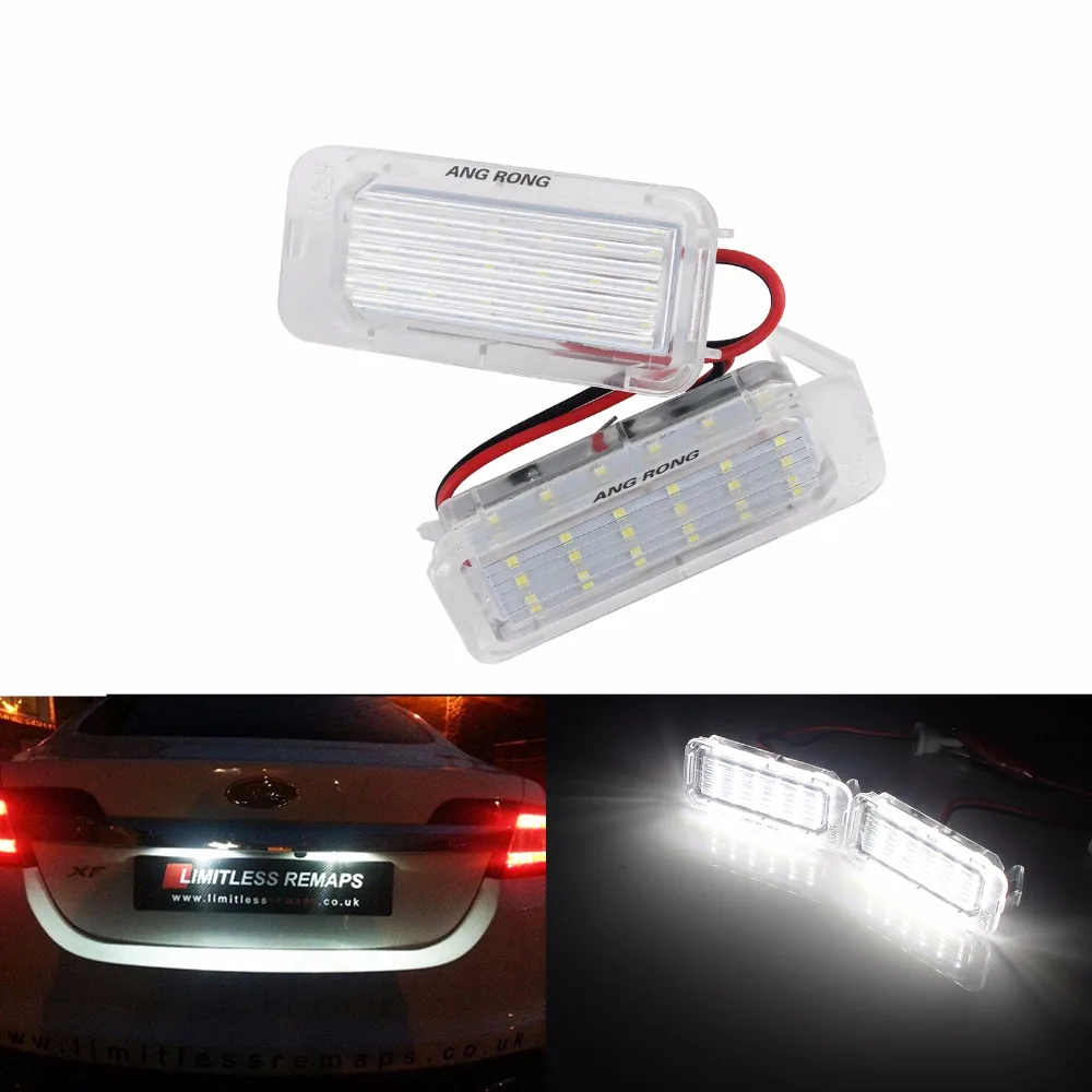 ANGRONG 2x LED License Number Plate Light White For Ford C-MAX MKII / Grand C-Max Focus MKIII DYB 2010+(CA217) | Автомобили и