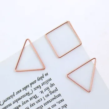 TUTU 4 pcs/pack Brief Style geometric Shaped Metal Paper Clip Bookmark Stationery School Office Supply Escolar Papelaria H0087
TUTU 4 pcs/pack Brief Style geometric Shaped Metal Paper Clip Bookmark Stationery School Office Supply Escolar Papelaria H0087