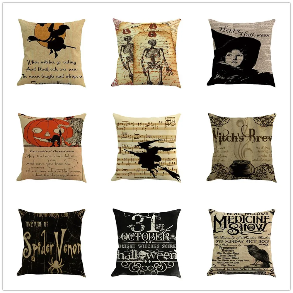 Ghost Witch Pumpkin Cushion Cover Linen Pillow Case Car Seat Sofa Waist Throw Pillowcase Halloween Decorative Pilllow Cover #T20
Ghost Witch Pumpkin Cushion Cover Linen Pillow Case Car Seat Sofa Waist Throw Pillowcase Halloween Decorative Pilllow Cover #T20