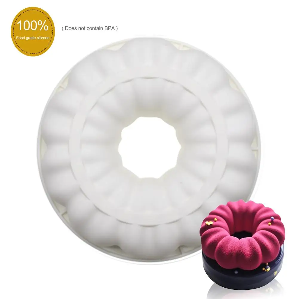 1PCS Silicone Round Garland Pattern Bundt Pan Chiffon Savarin Cake Mold Mousse Brownie Dessert Cake Decoration Baking Tools
1PCS Silicone Round Garland Pattern Bundt Pan Chiffon Savarin Cake Mold Mousse Brownie Dessert Cake Decoration Baking Tools