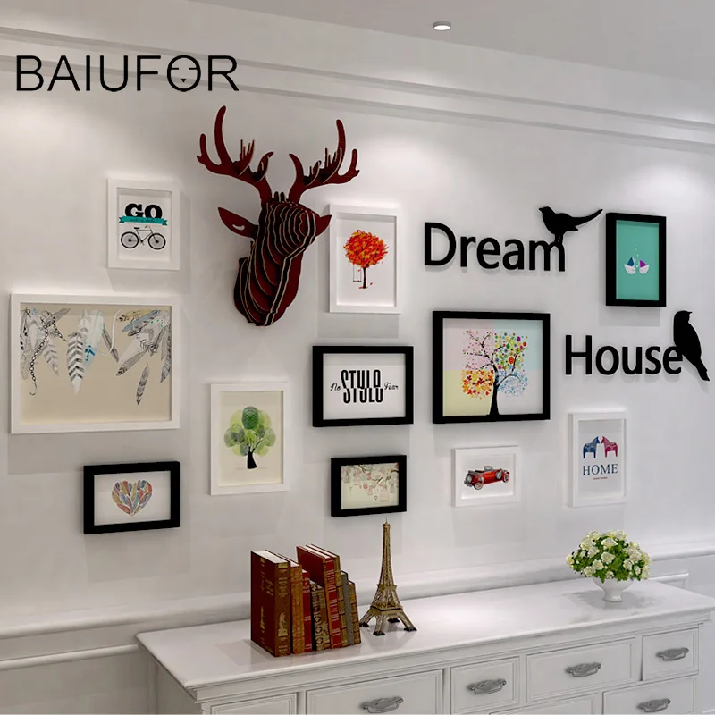 BAIUFOR European Style 11 pcs/set Photo Frame White Black,Creative Photo Frames Wall Decor,Collage Picture cadre photo Decor
BAIUFOR European Style 11 pcs/set Photo Frame White Black,Creative Photo Frames Wall Decor,Collage Picture cadre photo Decor