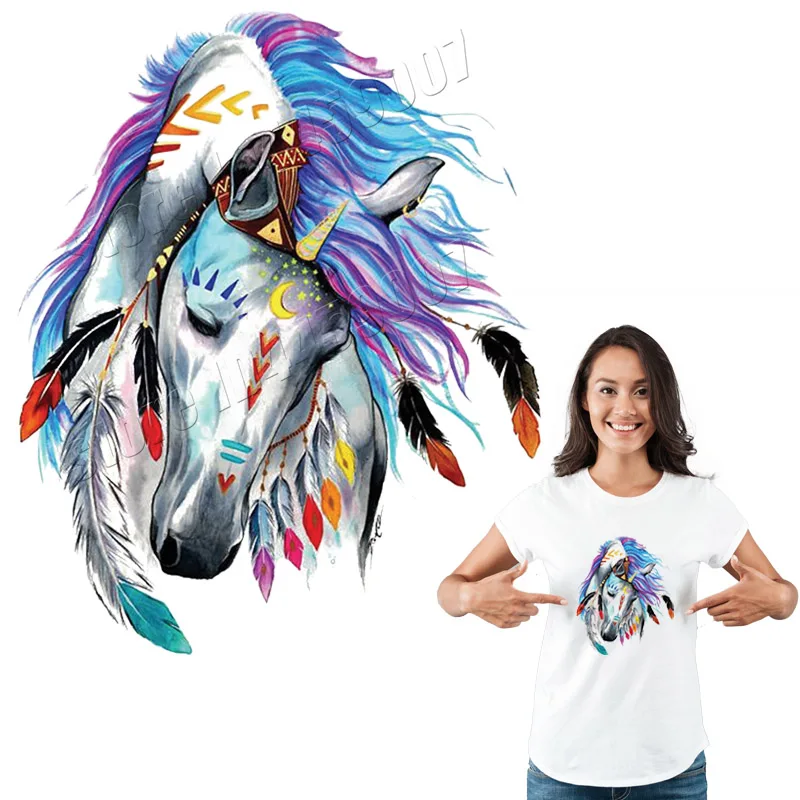 Romantic Horse Stickers For Clothing Patch Washable DIY Heat Transfer Applique On T-Shirts Iron On Technic Fashion Parches
Romantic Horse Stickers For Clothing Patch Washable DIY Heat Transfer Applique On T-Shirts Iron On Technic Fashion Parches