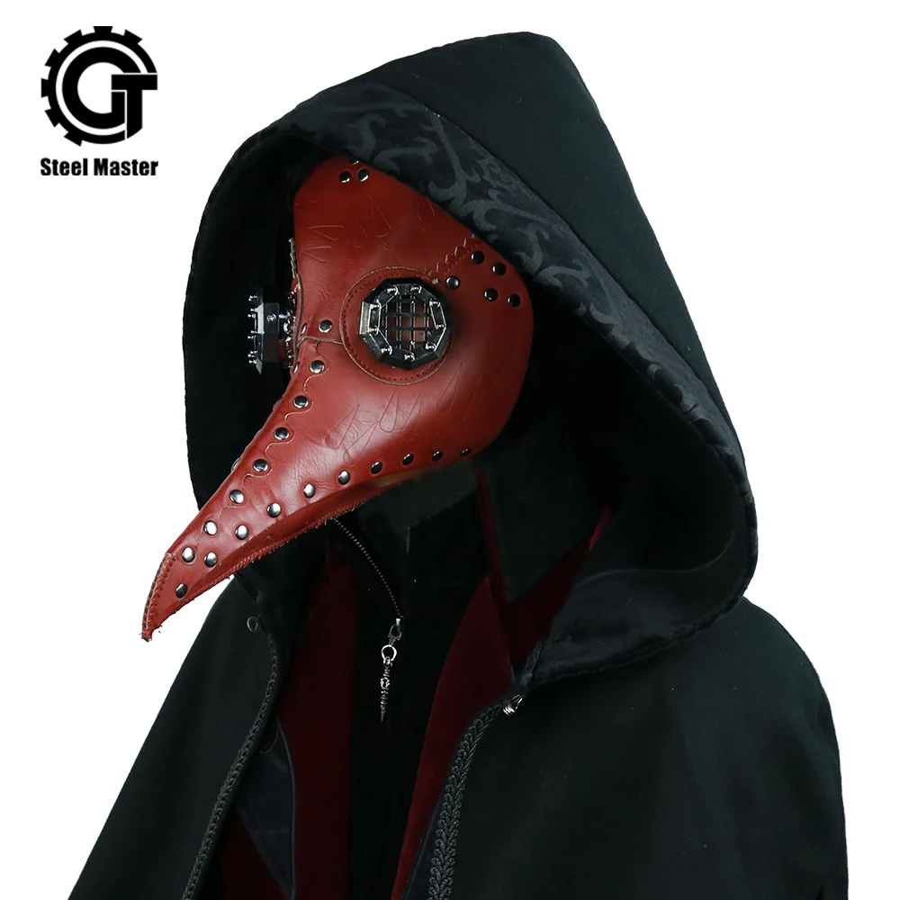 Steampunk Plague Doctors Mask Punk Gothic Long Nose Beak Leather Mask Cosplay Bird Mask Halloween Costume Props Brown Face Masks
Steampunk Plague Doctors Mask Punk Gothic Long Nose Beak Leather Mask Cosplay Bird Mask Halloween Costume Props Brown Face Masks