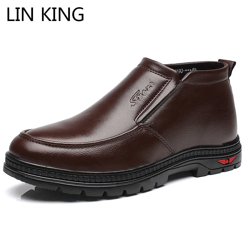 LIN KING Brand Design Men Winter Ankle Boots Warm Plush Cotton Padded Shoes Man Outdoor Martin Boots Father Casual Short Botas
LIN KING Brand Design Men Winter Ankle Boots Warm Plush Cotton Padded Shoes Man Outdoor Martin Boots Father Casual Short Botas