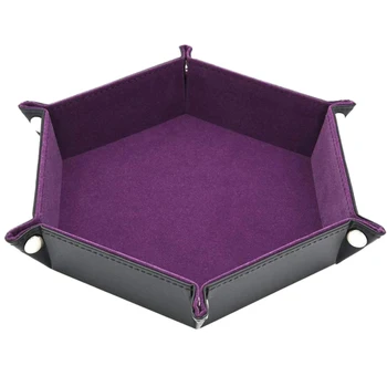 1 Pcs Game Dice Plate Hexagon Board PU Leather Dice Plate Bar Nightclub Game Board Gift Jewelry Storage Double-sided Tray
1 Pcs Game Dice Plate Hexagon Board PU Leather Dice Plate Bar Nightclub Game Board Gift Jewelry Storage Double-sided Tray