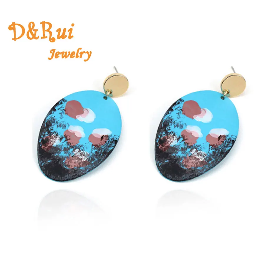 Blue Round Christmas Earring 2019 New Design Graffiti Oil Paint Drop Earrings Jewelry Earrings Metal Alloy Earring Girls Gifts
Blue Round Christmas Earring 2019 New Design Graffiti Oil Paint Drop Earrings Jewelry Earrings Metal Alloy Earring Girls Gifts