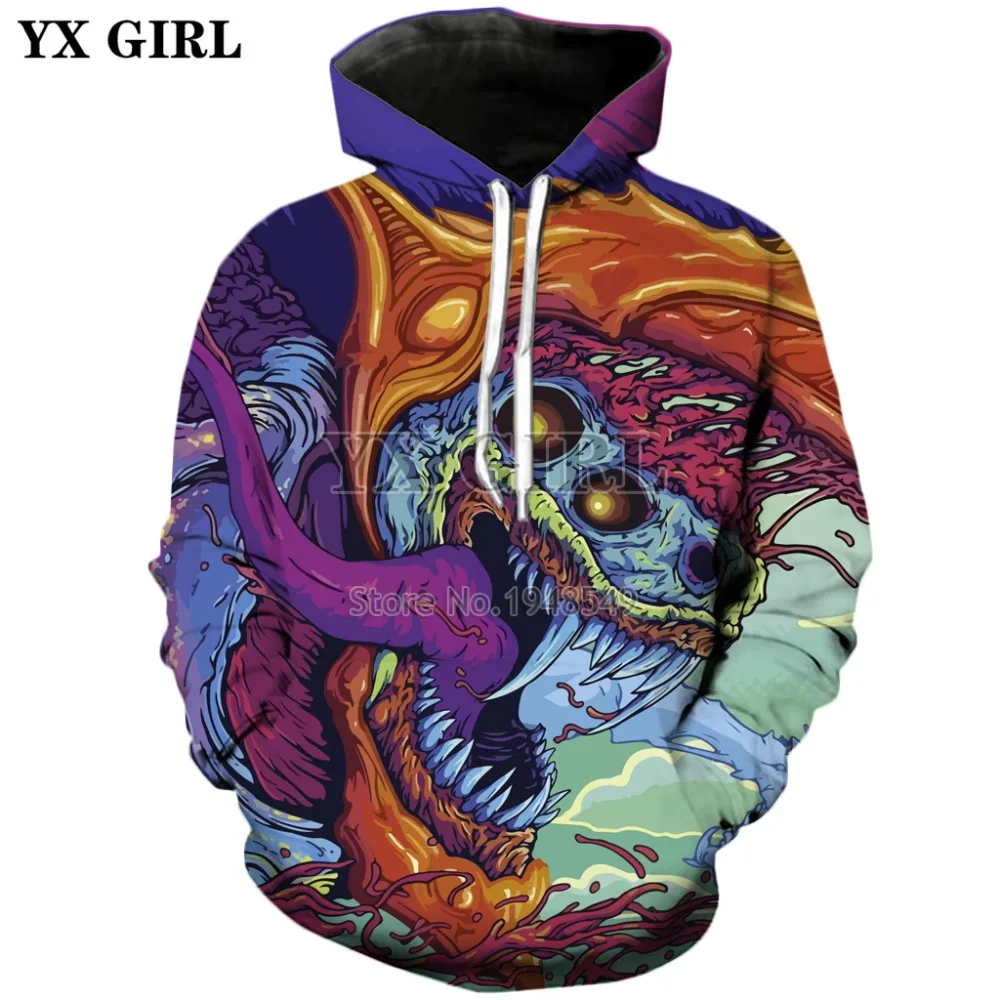 YX GIRL Brand hoodies 2018 autumn New Fashion Mens Hooded Sweatshirt hyper beast Funny cartoon 3d Print Hoodie Unisex Pullover
YX GIRL Brand hoodies 2018 autumn New Fashion Mens Hooded Sweatshirt hyper beast Funny cartoon 3d Print Hoodie Unisex Pullover