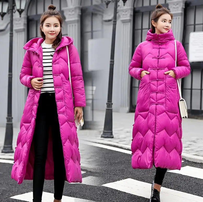 Autumn winter women thickened down cotton clothes long winter coat warm outwear parkas hooded female
Autumn winter women thickened down cotton clothes long winter coat warm outwear parkas hooded female