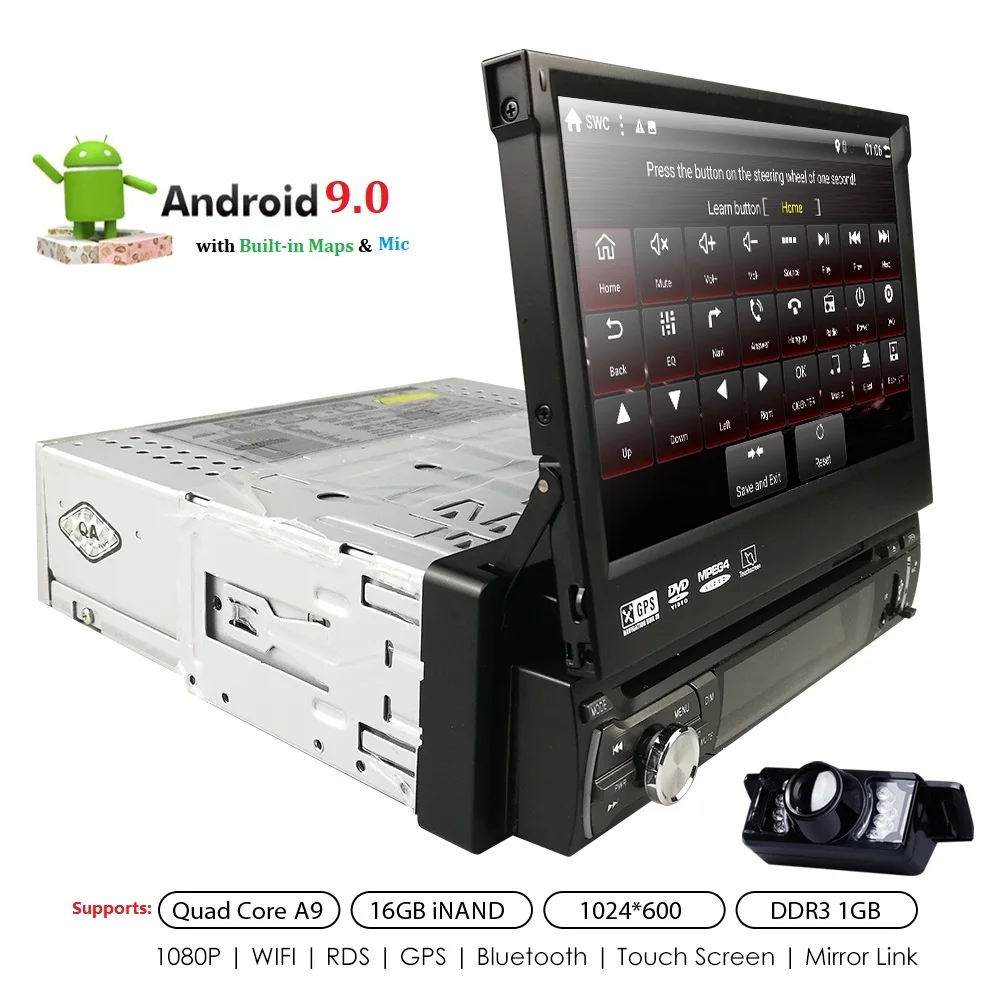 Android 9.0 universal Car Radio 7" 1 din car radio gps android 2din Car DVD Player GPS NAVIGATION WIFI Bluetooth DAB+RDS MIC CAM
Android 9.0 universal Car Radio 7" 1 din car radio gps android 2din Car DVD Player GPS NAVIGATION WIFI Bluetooth DAB+RDS MIC CAM